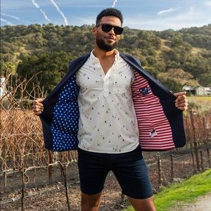 NWT Chubbies Blazerade 2.0 American Flag Blazer